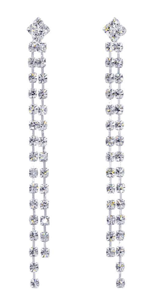 Silver Diamond Drop deals Earrings