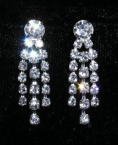 Waterfall crystal sale earrings