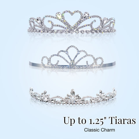 Bridal Tiaras up to 1.25" Tall