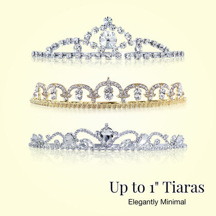 Bridal Tiaras up to 1" Tall