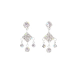 #12711 - Small Square Dangle Chandelier Earrings