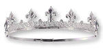 King's Crown #13082 - Silver Men's Crowns and Scepters Rhinestone Jewelry Corporation