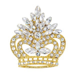 #16130G - Pageant Prize Crown Pin - Gold