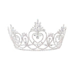 #16488 Pageant Praise - 4.5" Adjustable Crown Tiaras & Crowns up to 6" Rhinestone Jewelry Corporation