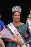 #17423 - The Eden Tiara with Combs 4.25" Tall Tiaras & Crowns up to 6" Rhinestone Jewelry Corporation