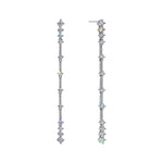 #17481 - Diamond Link CZ Earrings 3.75"