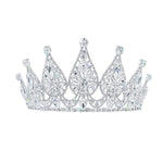 #17555 - Regal Splendor Tiara with Combs 3.5 " Tall