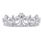 #17593 - The "Eloise" Tiara with Combs - 2.5" Tiaras up to 3" Rhinestone Jewelry Corporation