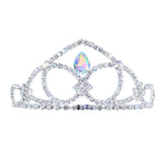 #17611 - The Prima Tiara - 2.5" Tall with combs Tiaras up to 2" Rhinestone Jewelry Corporation