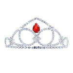 #17611 - The Prima Tiara - 2.5" Tall with combs Tiaras up to 2" Rhinestone Jewelry Corporation