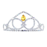 #17611 - The Prima Tiara - 2.5" Tall with combs Tiaras up to 2" Rhinestone Jewelry Corporation