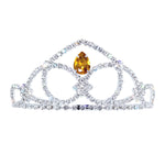 #17611 - The Prima Tiara - 2.5" Tall with combs Tiaras up to 2" Rhinestone Jewelry Corporation