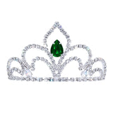 #17611 - The Prima Tiara - 2.5" Tall with combs Tiaras up to 2" Rhinestone Jewelry Corporation