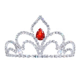 #17611 - The Prima Tiara - 2.5" Tall with combs Tiaras up to 2" Rhinestone Jewelry Corporation