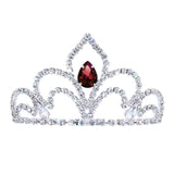 #17611 - The Prima Tiara - 2.5" Tall with combs Tiaras up to 2" Rhinestone Jewelry Corporation