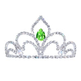 #17611 - The Prima Tiara - 2.5" Tall with combs Tiaras up to 2" Rhinestone Jewelry Corporation