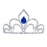 #17611 - The Prima Tiara - 2.5" Tall with combs Tiaras up to 2" Rhinestone Jewelry Corporation