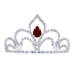 #17611 - The Prima Tiara - 2.5" Tall with combs Tiaras up to 2" Rhinestone Jewelry Corporation