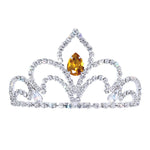 #17623 The Amour Petite Tiara with Combs - 2.5" Tiaras up to 2" Rhinestone Jewelry Corporation