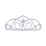 #17626 - Jasmine Tiara with Combs - 2" Tiaras up to 2" Rhinestone Jewelry Corporation