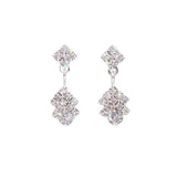 Rhinestone V Drop Earring - #9999E Earrings - Dangle Rhinestone Jewelry Corporation