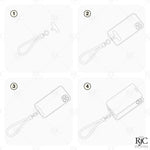 #17608 Crystal Cell Phone Wristlet