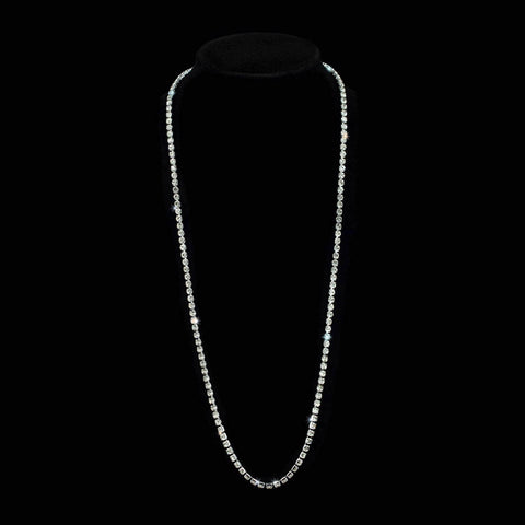 Necklaces - Bibs #17562 - 28" Opera Necklace. - Silver