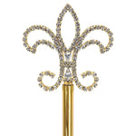 Scepters #12619G Fleur de Lis Scepter Gold