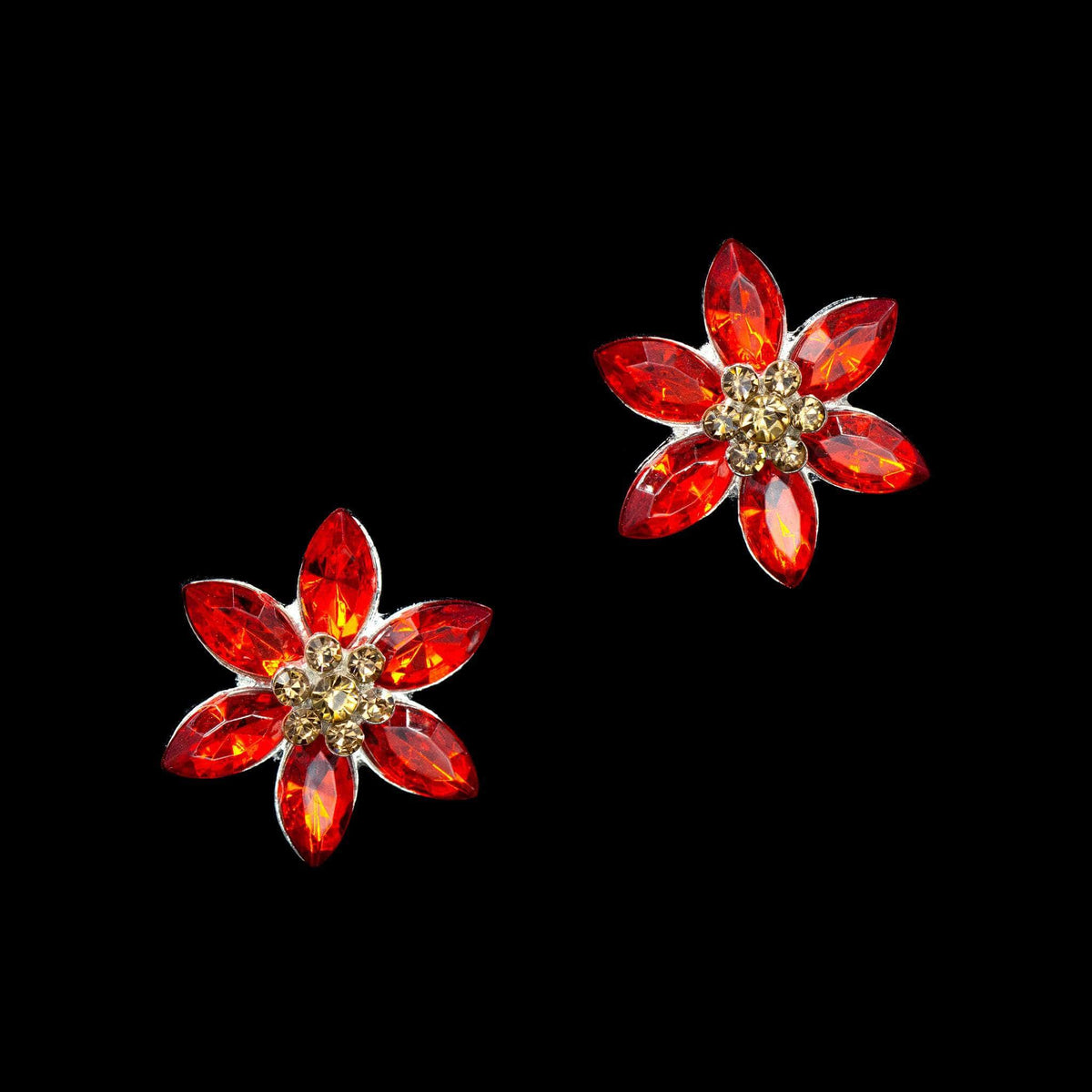 #17306- Poinsetta Earrings