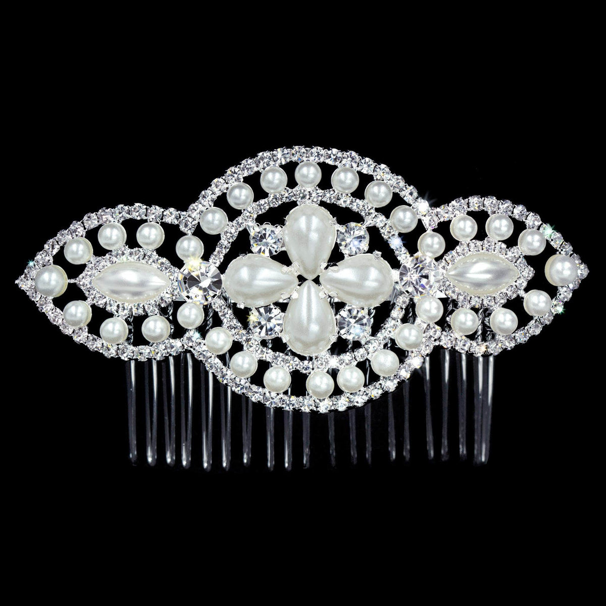 #16548- Pearl Eyelet Hair Comb (Limited Supply)