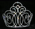 #13567 - Concierto Swirl Medium Tiara (Limited Supply) Tiaras & Crowns up to 6" Rhinestone Jewelry Corporation